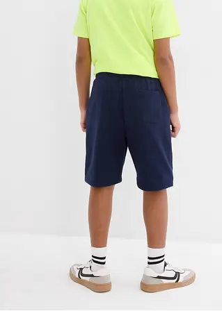 bonprix Schöne Jungen Sweat-Bermuda mit praktischen Taschen und kontrastfarbiger Kordel Super Sparpreis