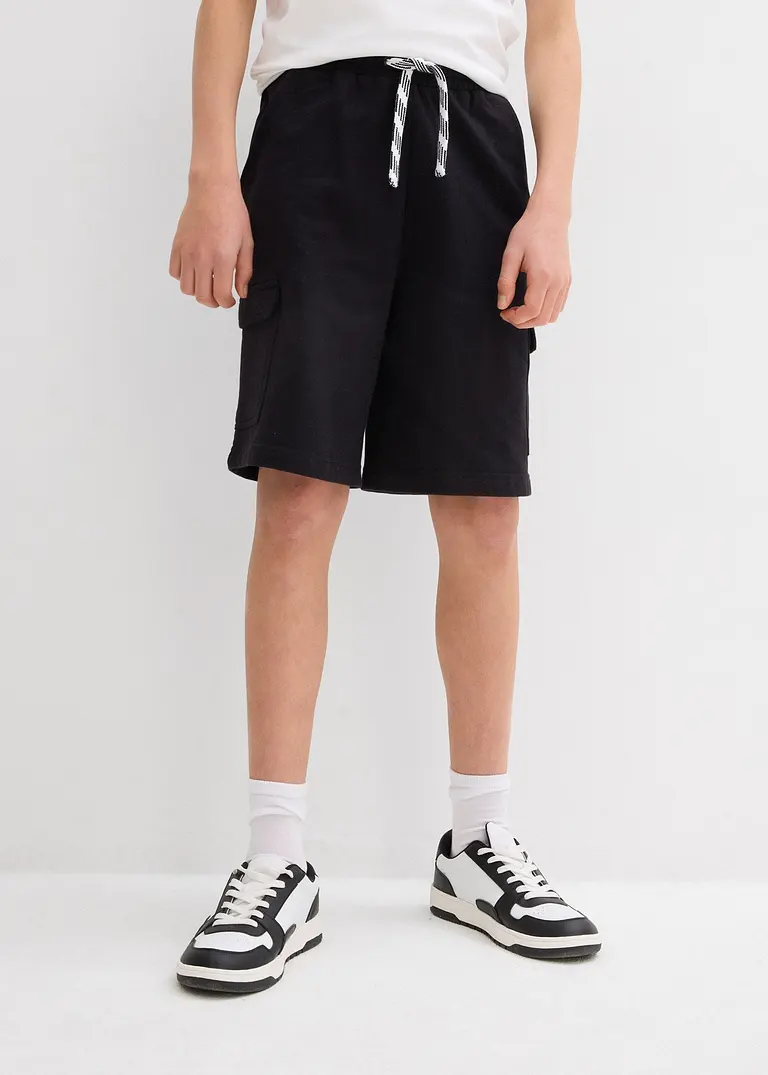 bonprix Schöne Jungen Sweat-Bermuda im Cargo-Style mit 4 Taschen - Kinder Wochenangebot