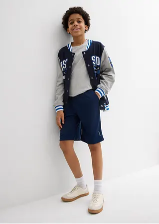 bonprix Angesagte Sport-Shorts für Jungen mit einem Druck an der Seitennaht Kostenlose Rückgabe