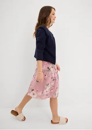 bonprix Sommerliches Kleid für Mädchen aus Mesh - rosa - Kinder Neueste Stile