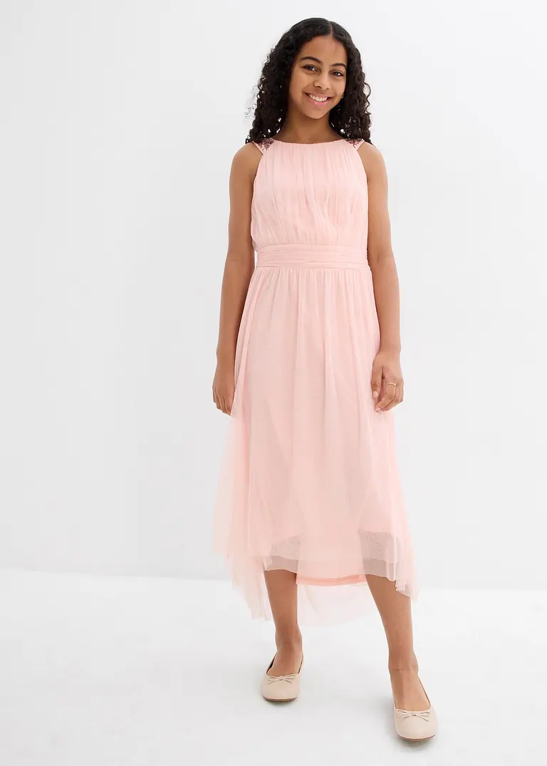 bonprix Festliches Mädchenkleid mit dekorativen Pailletten - lila Zeitbegrenzte Promotion