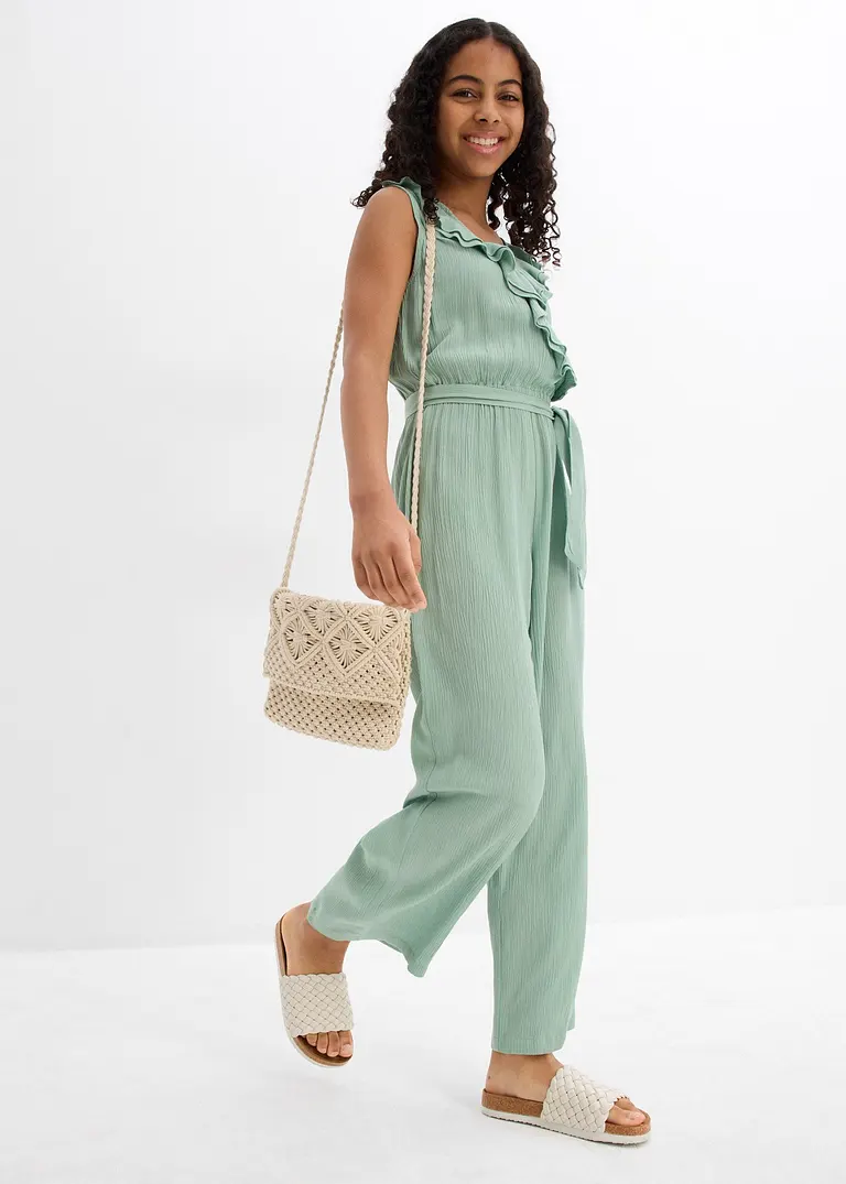 bonprix Schicker Jumpsuit für Mädchen ohne Ärmel aus fließender Viskose Bis zu 60% Rabatt