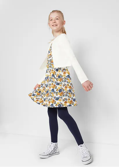 bonprix Schöner Mädchen Bolero mit funkelndem Knopf - weiß Bis zu 55% Rabatt