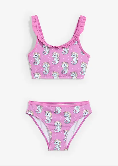 bonprix Süßer Bikini mit verspielten Rüschen im 2-tgl. Set Super Rabatt