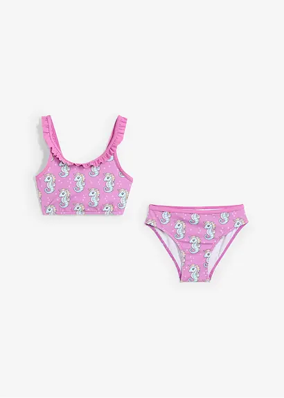 bonprix Süßer Bikini mit verspielten Rüschen im 2-tgl. Set Super Rabatt