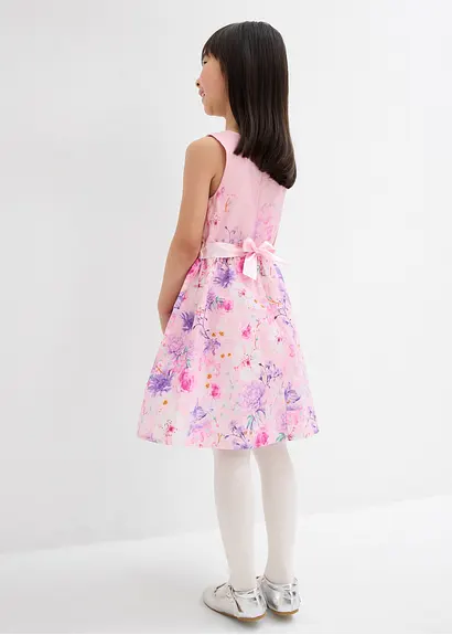 bonprix Sommerliches Mädchen Kleid mit Blumendruck - rosa 50% Rabatt für begrenzte Zeit
