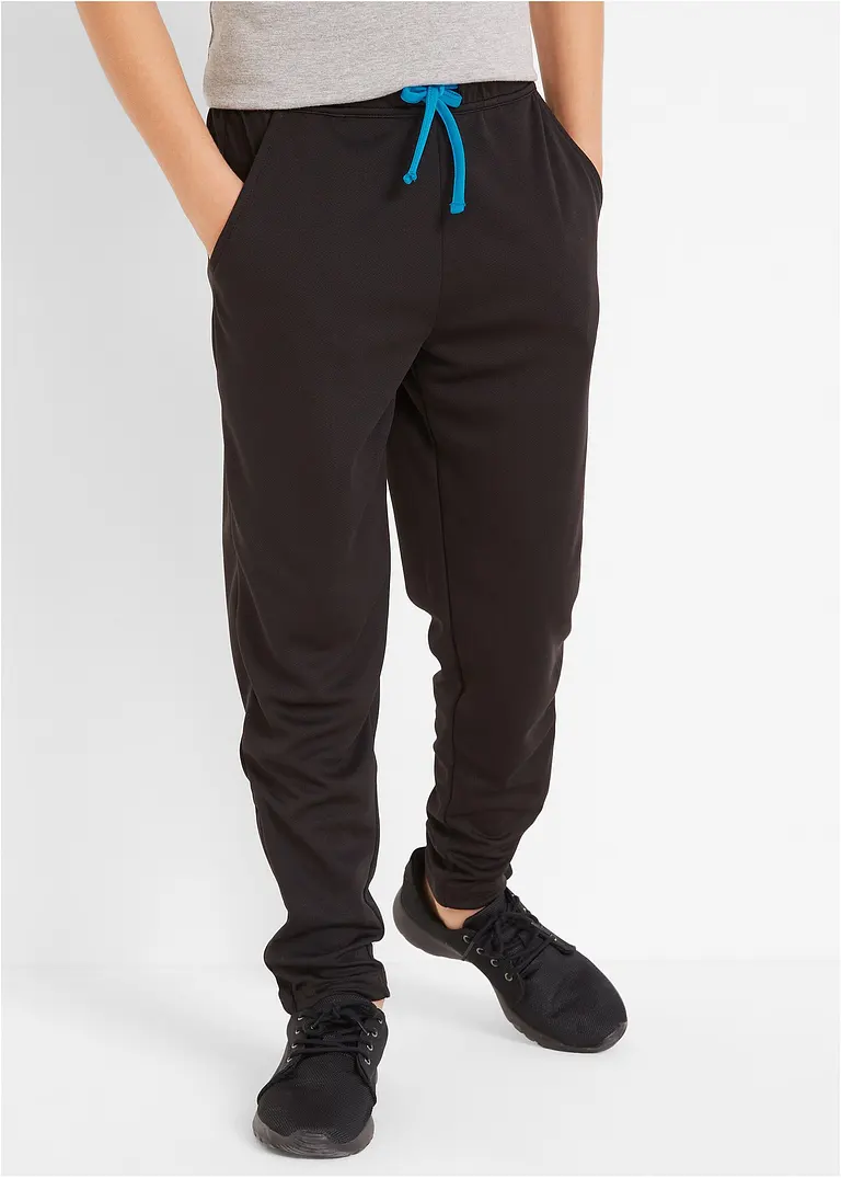 bonprix Jungen Sporthose mit Bindekordel - schwarz - Kinder Günstiger Verkauf