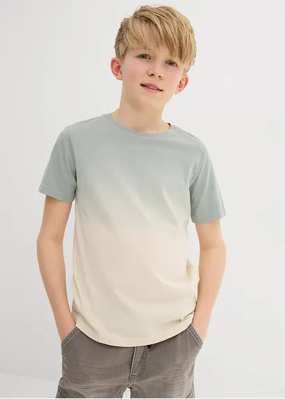 bonprix Angesagtes Jungen T-Shirt mit Farbverlauf und Rundhalsausschnitt Blitzverkäufe