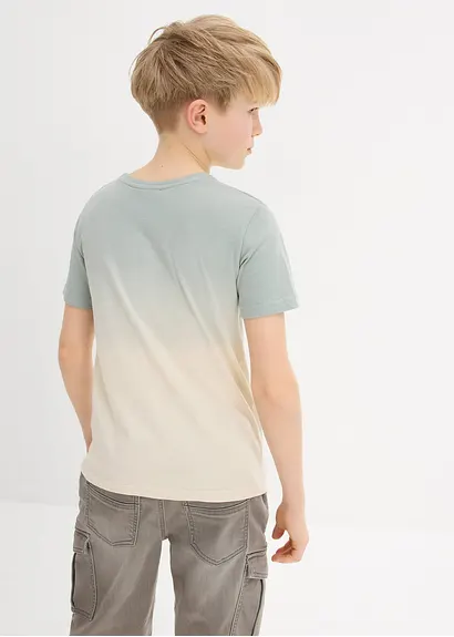 bonprix Angesagtes Jungen T-Shirt mit Farbverlauf und Rundhalsausschnitt Blitzverkäufe