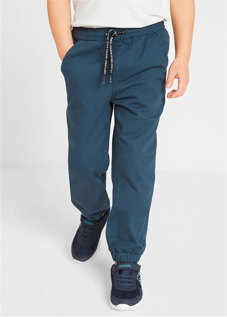 bonprix Coole Jungen Hosen in 3 Farben - dunkelblau+sand+rauchgrau Großer Ausverkauf
