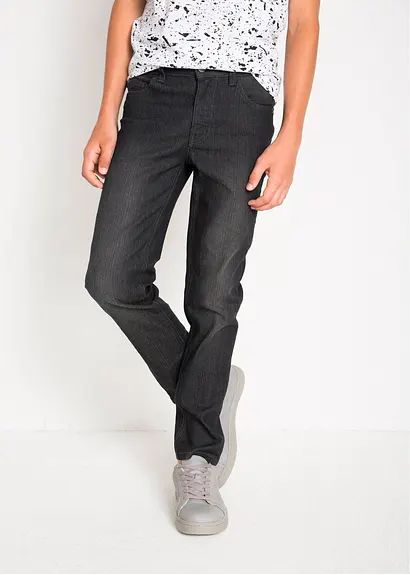 bonprix Schmale Jungen Jeans mit leichter Waschung - blau Valentinstagsangebot