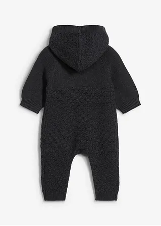 bonprix Kuscheliger Strick-Overall - grau - Kinder Lagerräumung
