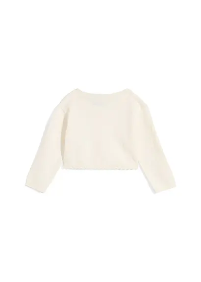 bonprix Feiner Baby-Strickbolero für festliche Anlässe mit Wellensaum Zeitlich begrenztes Angebot