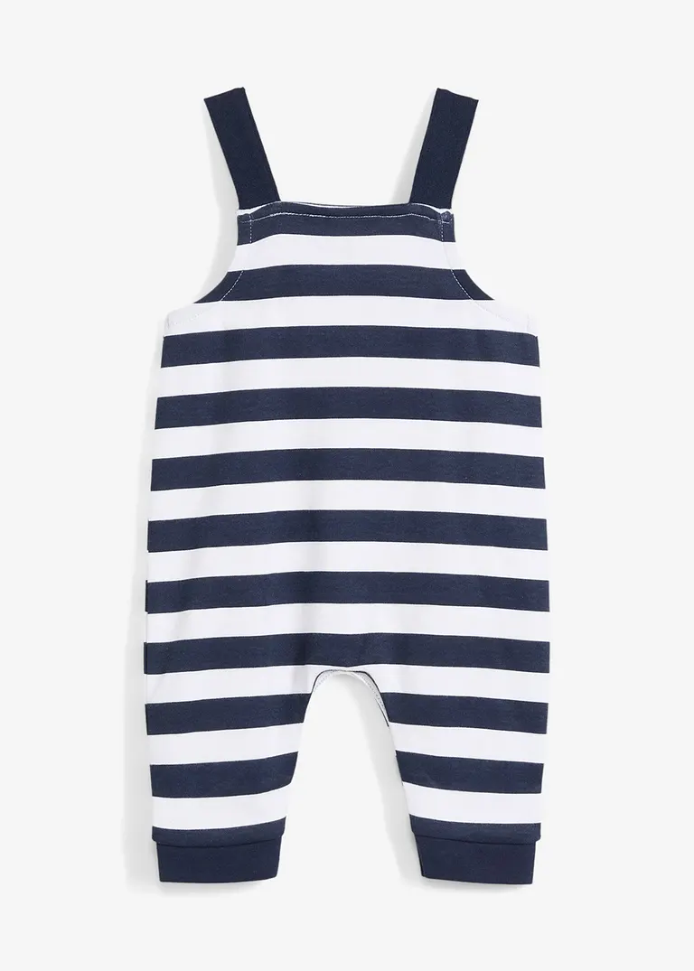 bonprix Baby Maritimer Jersey-Overall aus reiner Bio-Baumwolle mit verstellbaren Trägern Saisonale Angebote