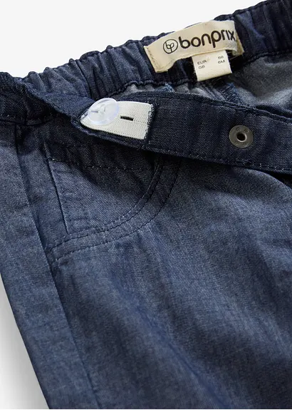 bonprix Lässige Baby-Hose im Jeanslook aus Bio-Baumwolle - blau Sonderangebote