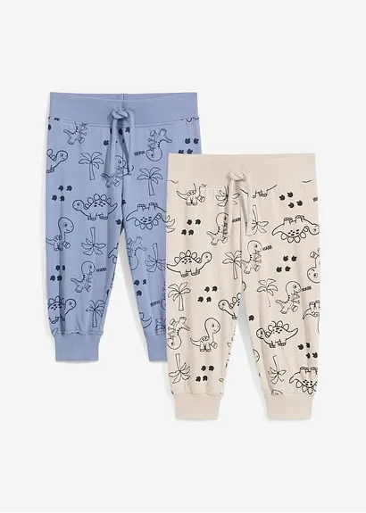 bonprix Coole Hose mit Dino-Print - mattblau+steingrau bedruckt Letzter Tag