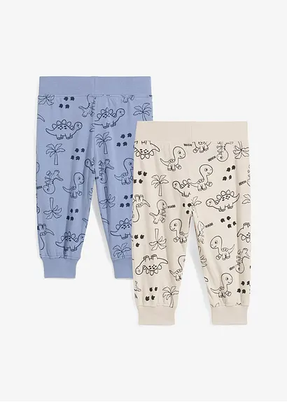 bonprix Coole Hose mit Dino-Print - mattblau+steingrau bedruckt Letzter Tag