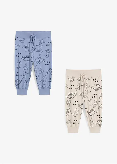 bonprix Coole Hose mit Dino-Print - mattblau+steingrau bedruckt Letzter Tag