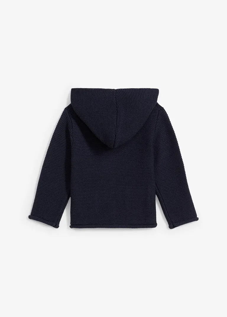 bonprix Baby Strickjacke mit Kapuze - blau - Kinder Bis zu 65% Rabatt