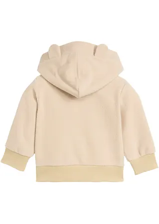 bonprix Schönes Fleeceshirt mit Kapuze in Teddyoptik - beige Nur für heute