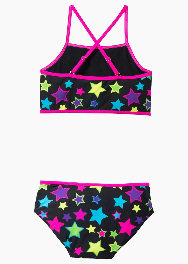 bonprix Farbenfroher Bikini für Mädchen mit verstellbaren Trägern aus nachhaltiger Badeware Clearance-Verkauf