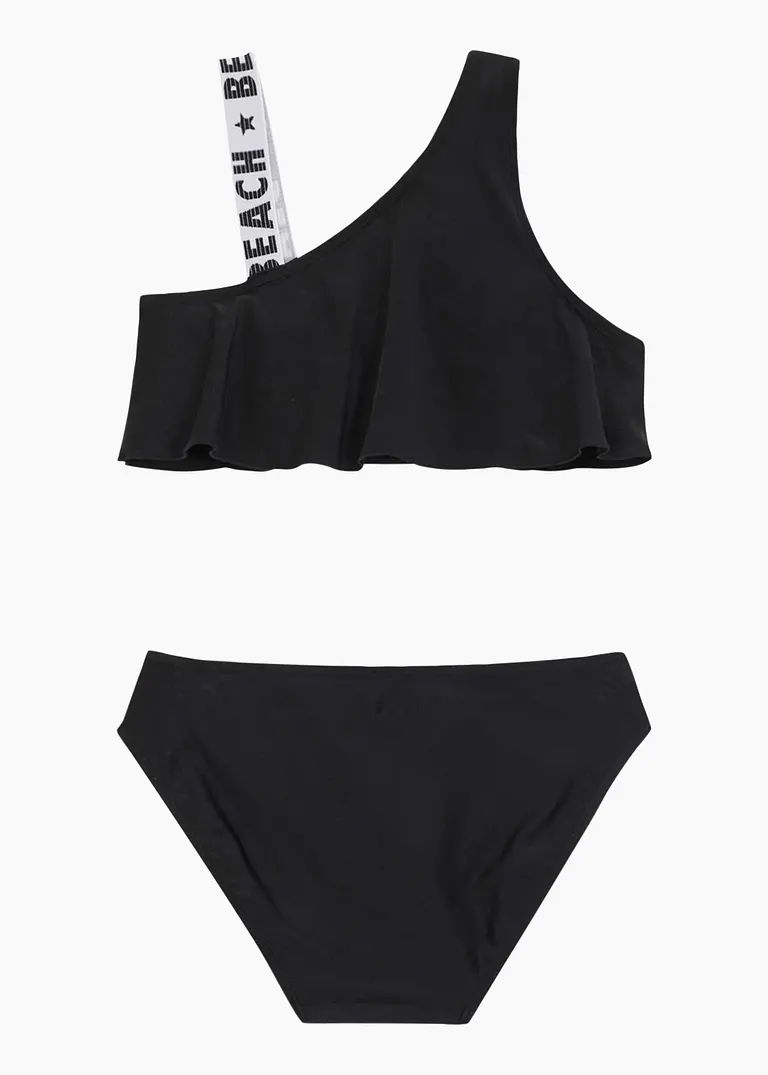 bonprix Toller Bikini mit besonderen Trägern - schwarz - Kinder Auslauf