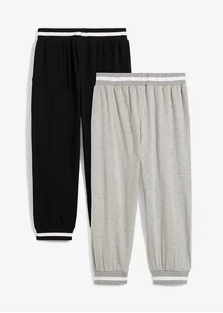bonprix Lässige Kinder Jogginghose in 3/4 Länge im 2er Pack. Mit seitlichen Eingriffstaschen Fabrik Onlineshop