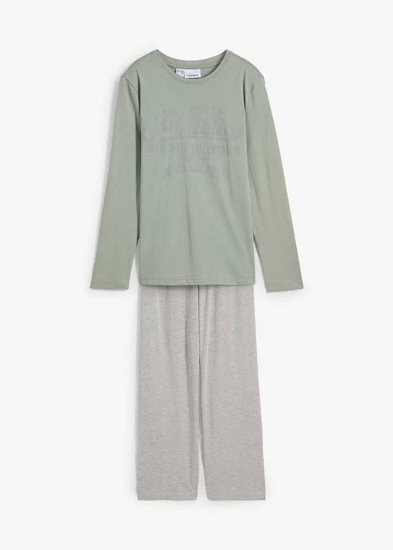 bonprix Lässiger Jungen Pyjama mit Bio-Baumwolle - Kinder Exklusivangebot