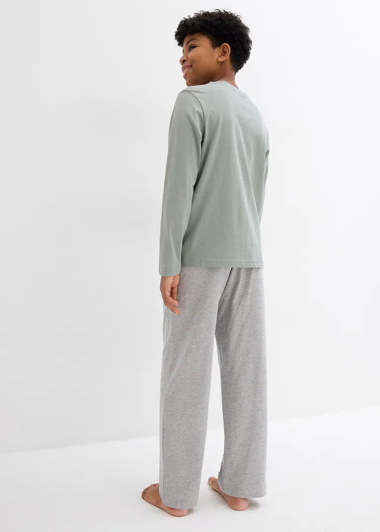 bonprix Lässiger Jungen Pyjama mit Bio-Baumwolle - Kinder Exklusivangebot