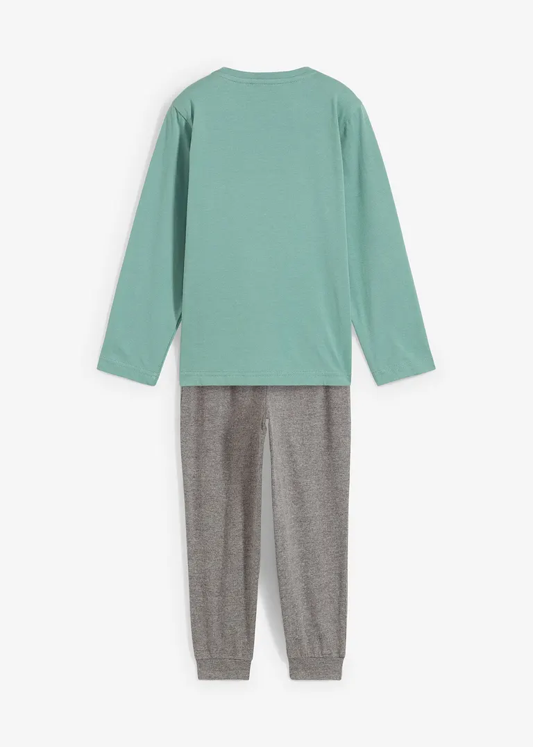 bonprix Cooler Jungen Pyjama mit Bio-Baumwolle im 2-tgl. Set Preisnachlass