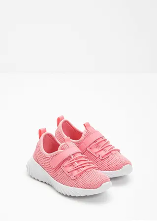 bonprix Bequemer Sneaker mit Klettverschluss - rosa - Kinder Kauf eins, bekomm eins gratis