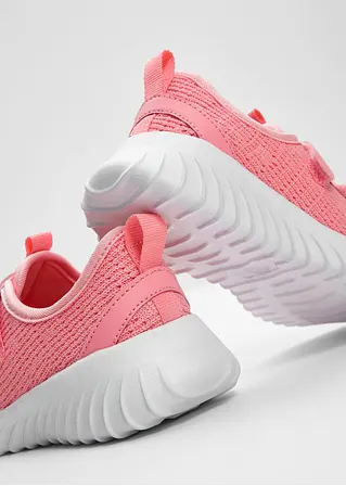 bonprix Bequemer Sneaker mit Klettverschluss - rosa - Kinder Kauf eins, bekomm eins gratis
