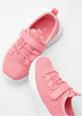 bonprix Bequemer Sneaker mit Klettverschluss - rosa - Kinder Kauf eins, bekomm eins gratis