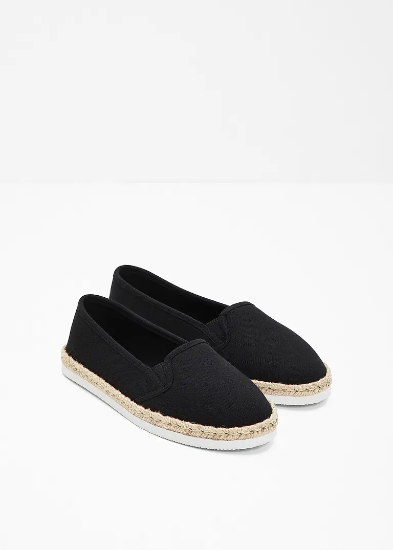 bonprix Sommerliche Espadrille mit leichter Laufsohle - schwarz Super Sparpreis