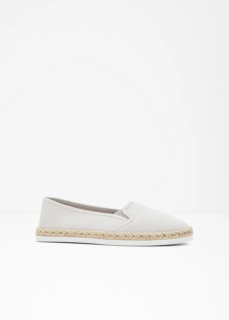 bonprix Sommerliche Espadrille mit leichter Laufsohle - grau