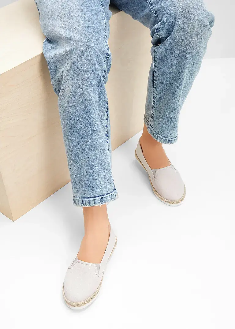 bonprix Sommerliche Espadrille mit leichter Laufsohle - grau Wochenangebot