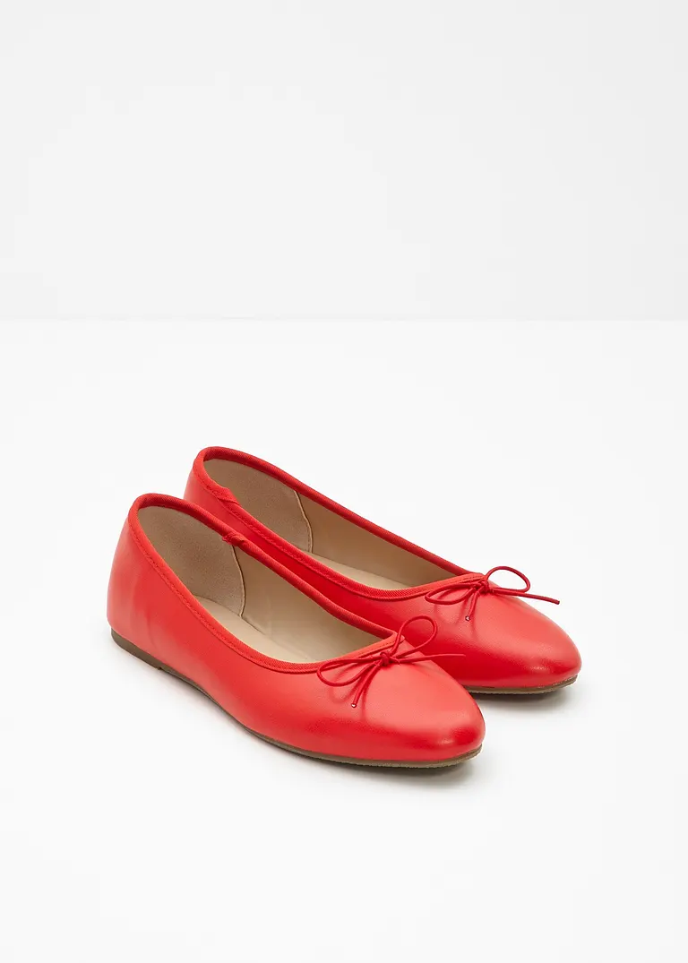 bonprix Niedliche Ballerina mit Schleife - rot - Damen Letzte 2 Tage
