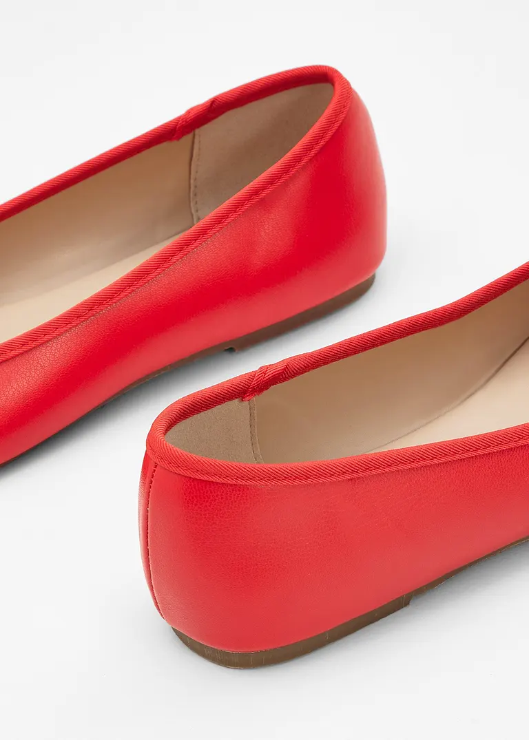 bonprix Niedliche Ballerina mit Schleife - rot - Damen Letzte 2 Tage