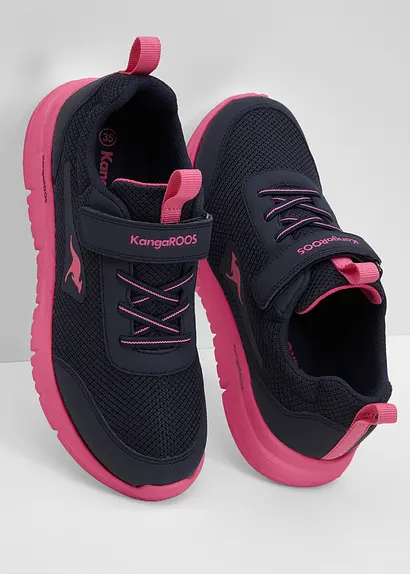 bonprix Sportlicher Kangaroos Kinder Sneaker mit Materialmix - blau Bis zu 50% Rabatt