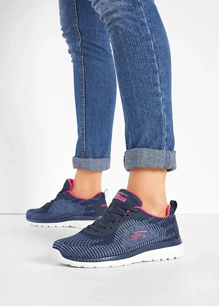 bonprix Moderner Komfort Sneaker von Skechers mit Memory Foam - blau Bis zu 60% Rabatt
