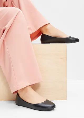bonprix Zeitloser Ballerina in schönem Design - schwarz - Damen Nur für heute