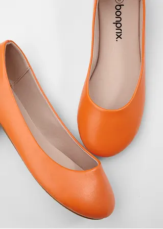 bonprix Zeitloser Ballerina in schönem Design - orange - Damen Vierteljährliche Förderung