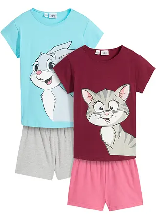 bonprix Tolles Mädchen Shorty Set (4er Pack) mit schönem Druck Fabrikladen
