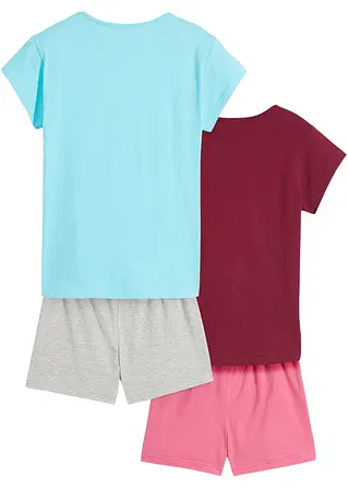bonprix Tolles Mädchen Shorty Set (4er Pack) mit schönem Druck Fabrikladen