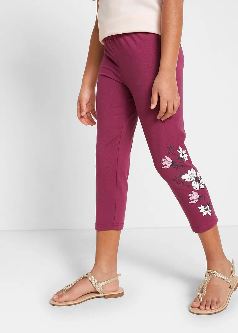 bonprix Schöne Mädchen Leggings mit dekorativem Druck - Kinder 2025