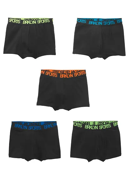 bonprix Coole Boxershorts mit Wording am Bund - schwarz bedruckt - Kinder Hotsell