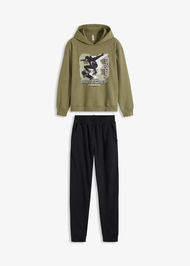 bonprix Lässiger Jogginganzug mit Kapuze und Basketball Design Großer Ausverkauf