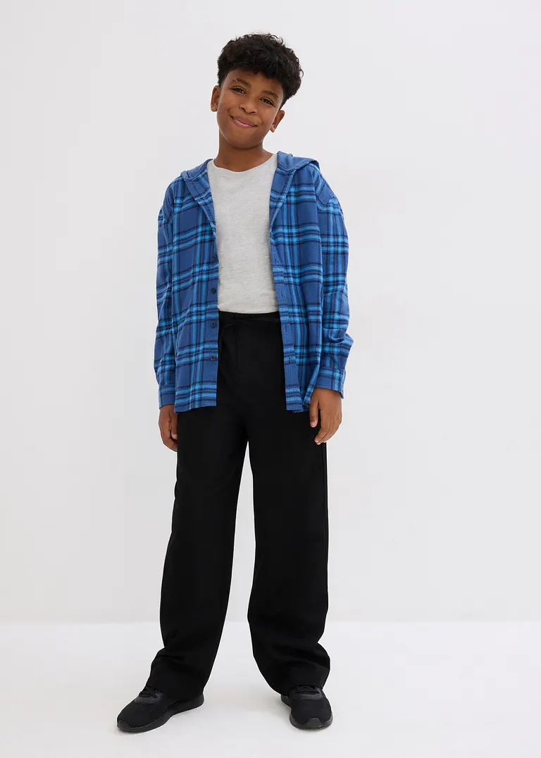 bonprix Schicke Chinohose im Anzuglook für Jungen - schwarz Begrenztes Angebot
