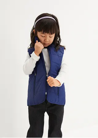 bonprix Leichte Mädchen Steppweste - blau - Kinder Osterangebot