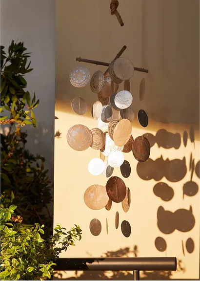 bonprix Wunderschönes Capiz-Windspiel - braun - Wohnen & Garten Zeitlich begrenztes Angebot